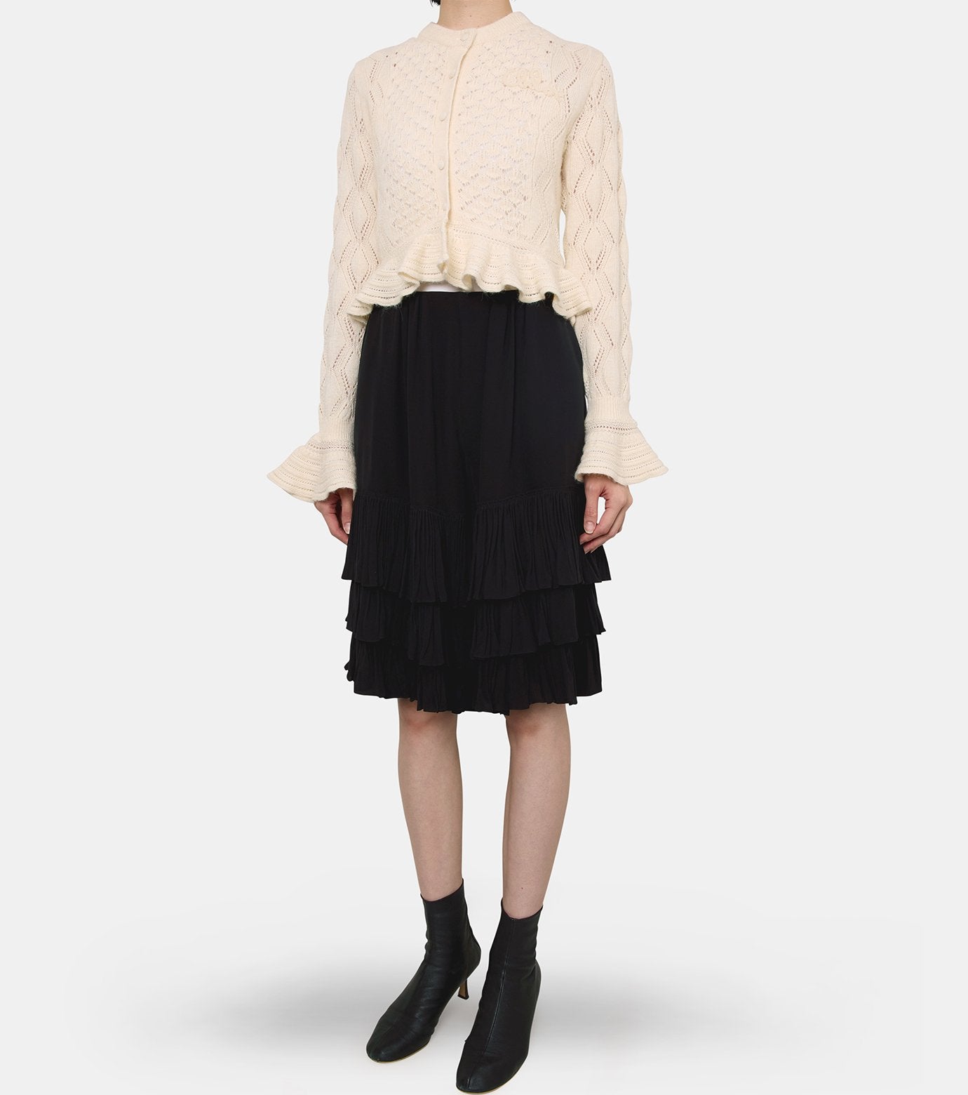 Mix Pointelle Cardigan