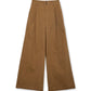 Cotton Canvas Wide Trouser