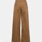 Cotton Canvas Wide Trouser