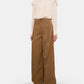 Cotton Canvas Wide Trouser