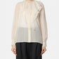 Silk Georgette Ruffle Blouse