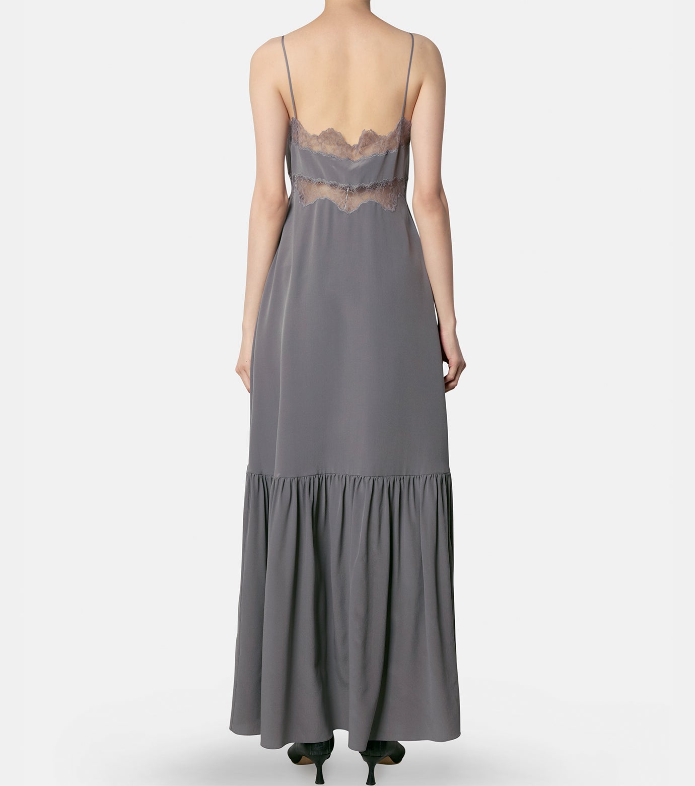 Crepe de Chine Maxi Dress