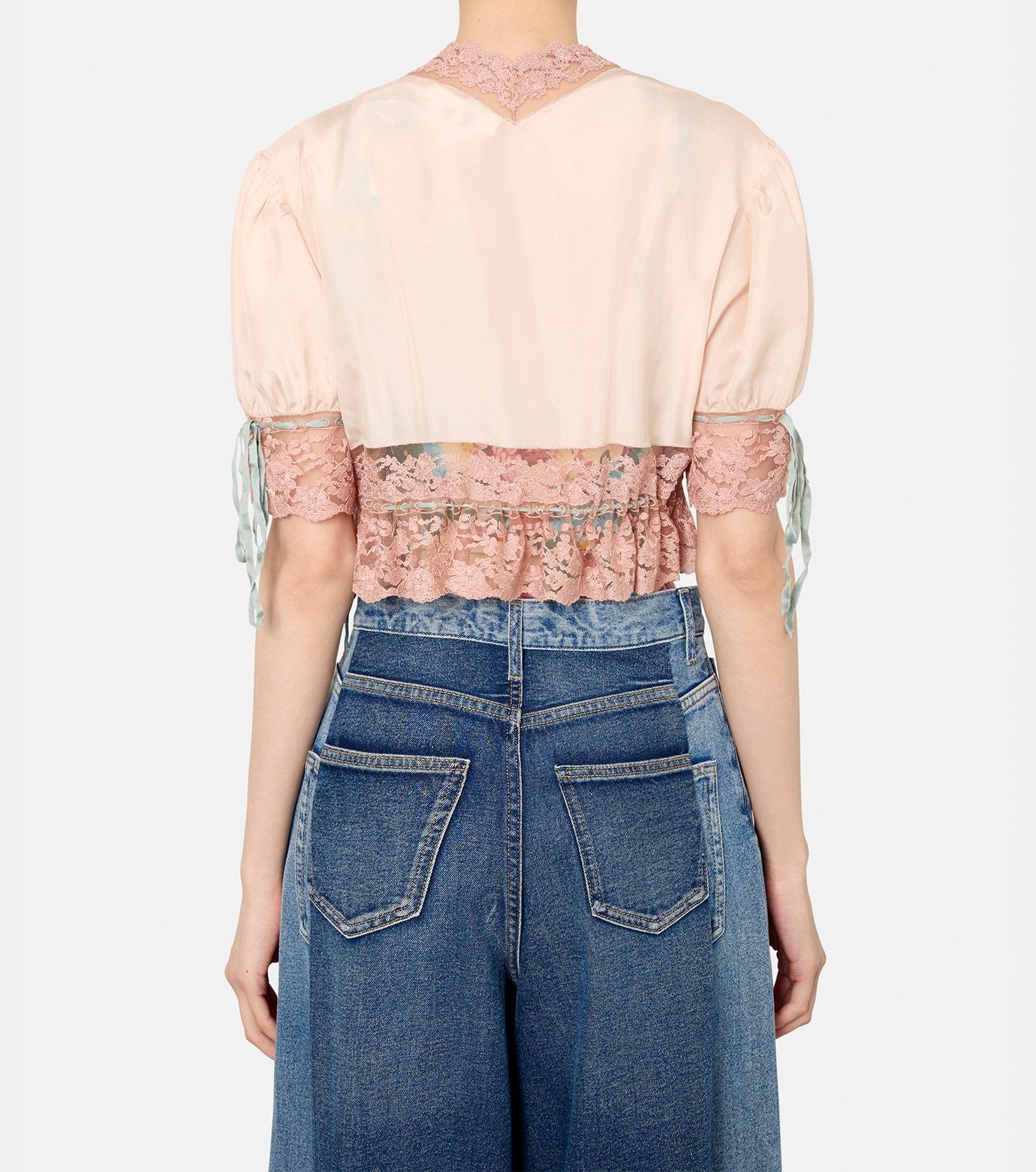 Silk Habotai Cropped Top