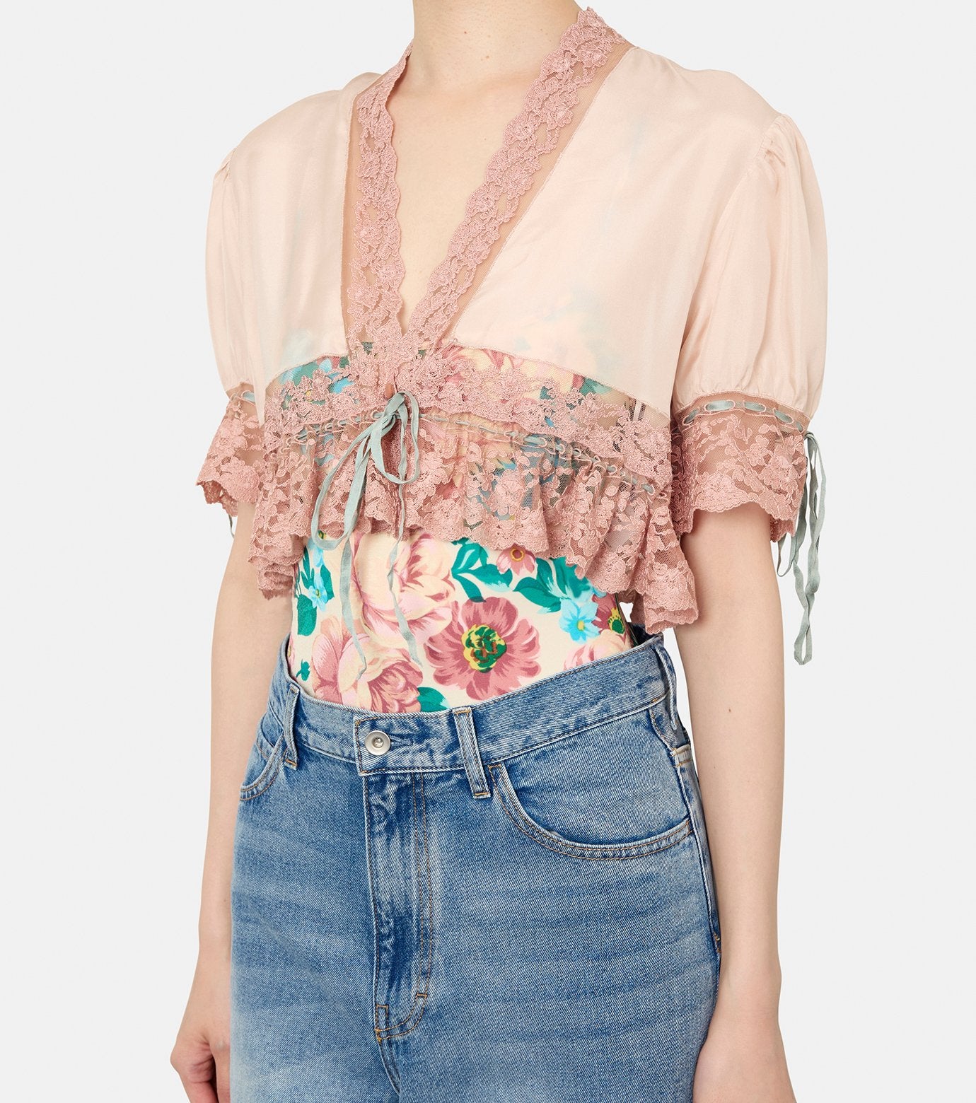 Silk Habotai Cropped Top