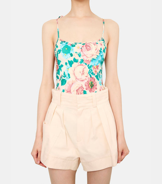Bouquet Print Swimsuit