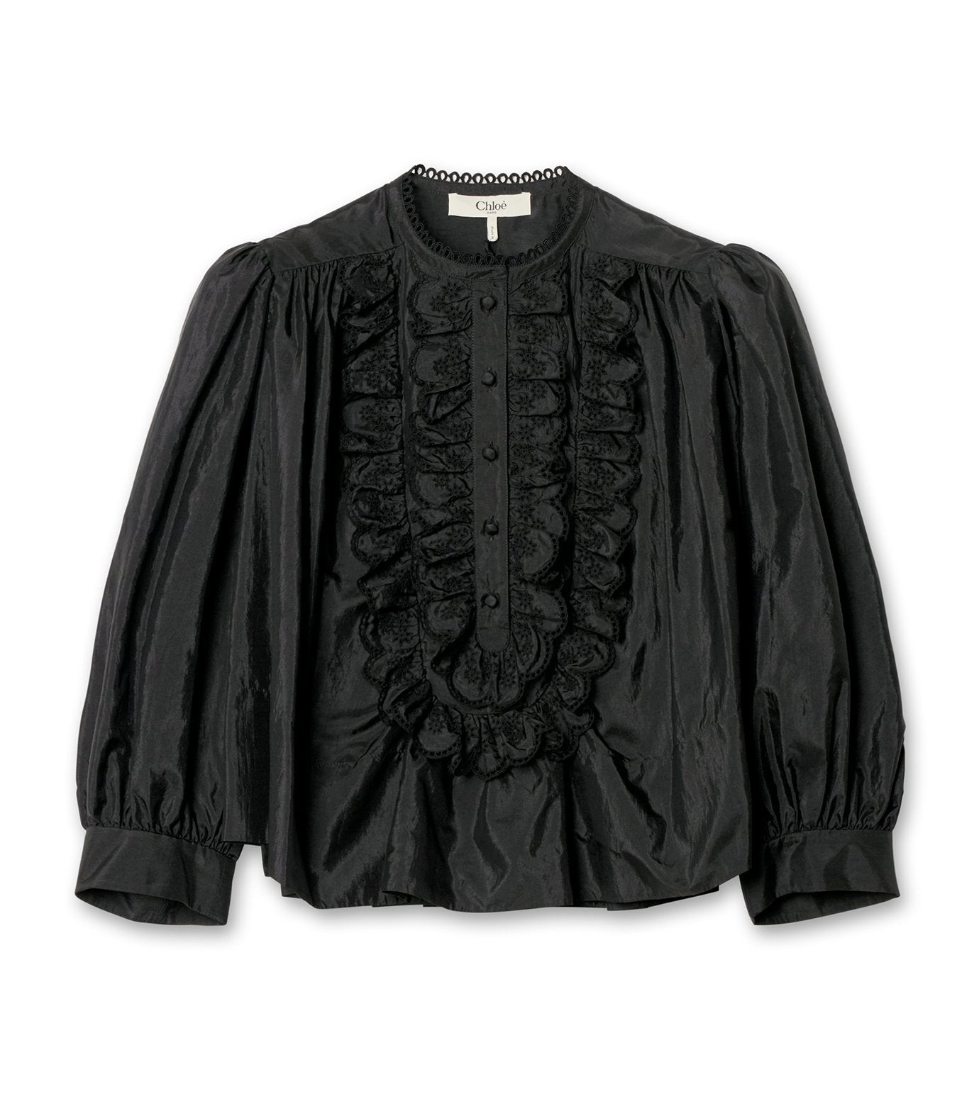 Taffeta Smock Blouse