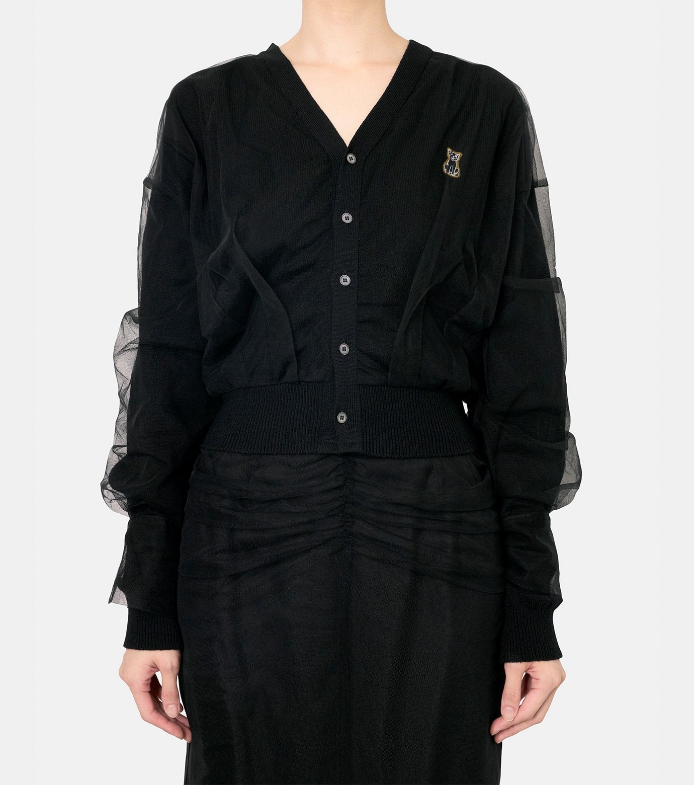 Cat Motif Cardigan