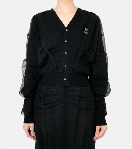 Cat Motif Cardigan