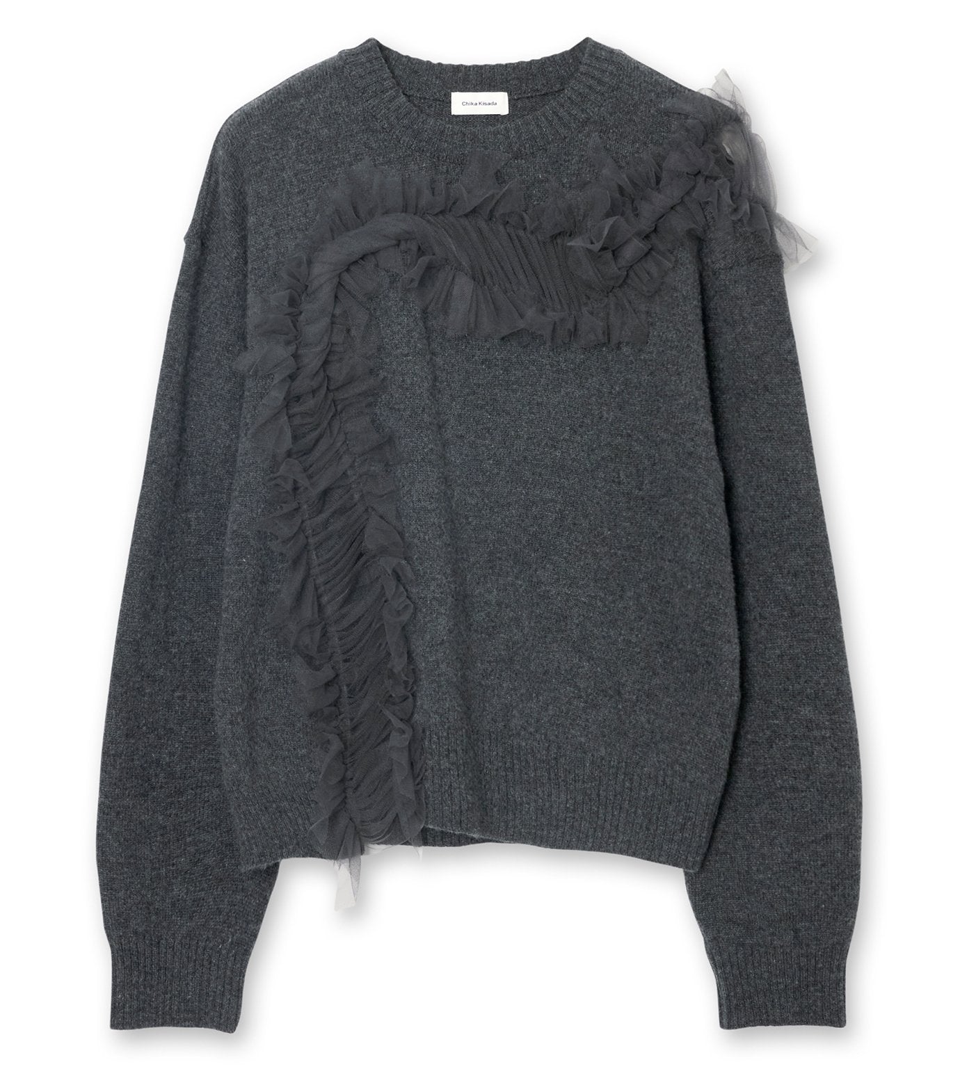 Tulle Inserted Pullover