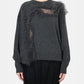 Tulle Inserted Pullover