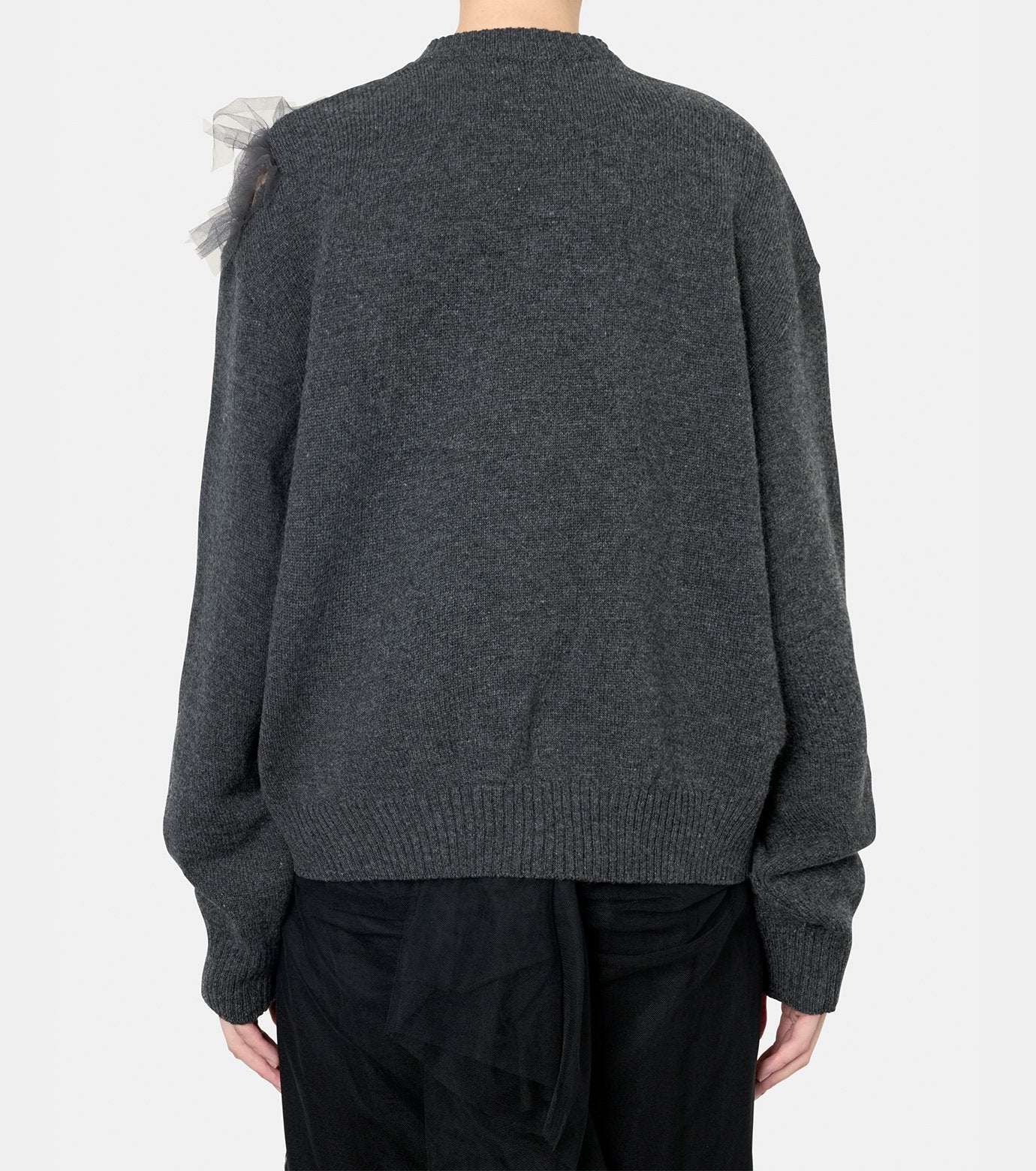 Tulle Inserted Pullover