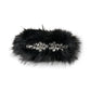 Faux Fur& Crystal Hairslide