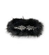 Faux Fur& Crystal Hairslide