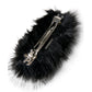 Faux Fur& Crystal Hairslide