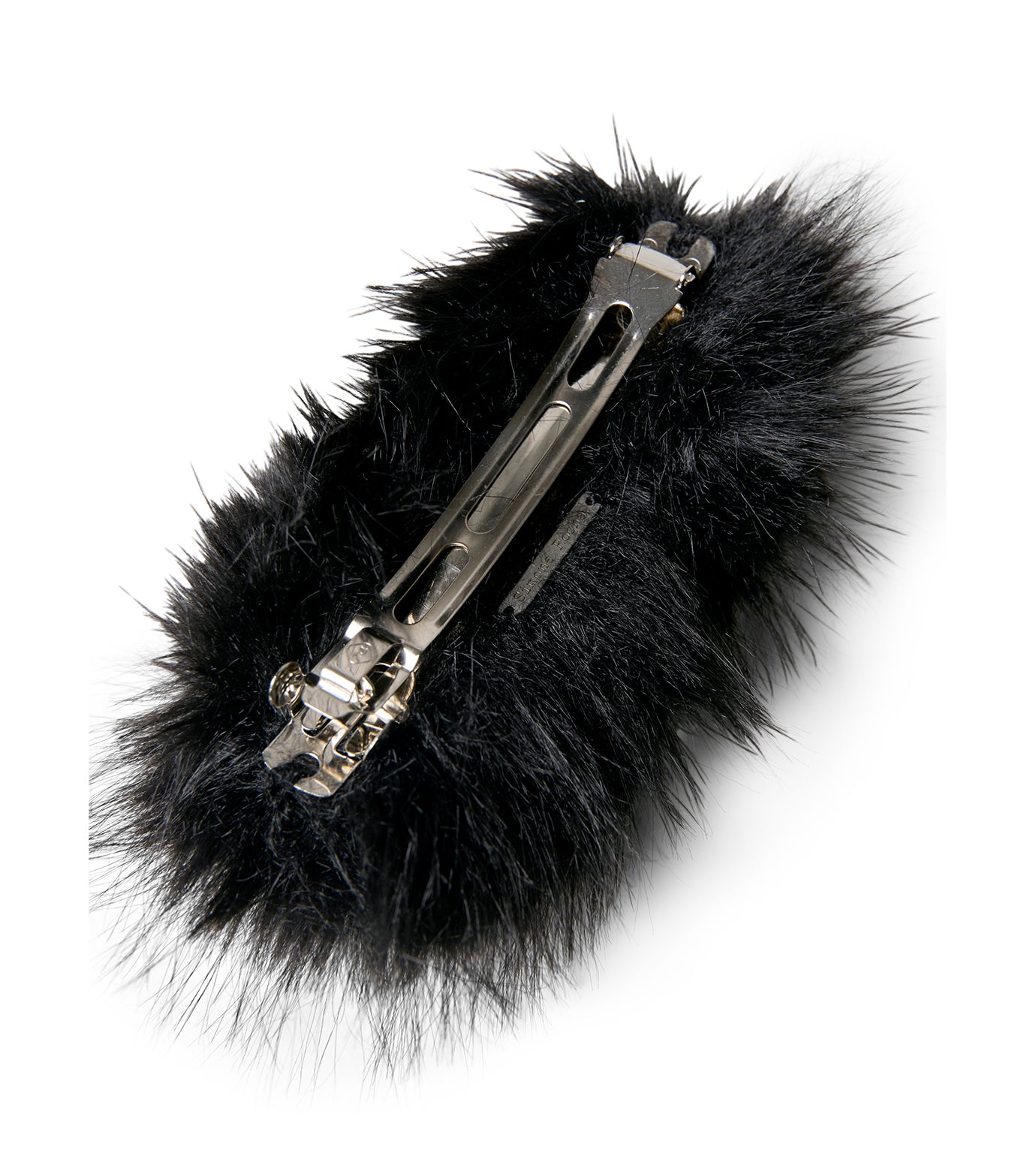 Faux Fur& Crystal Hairslide