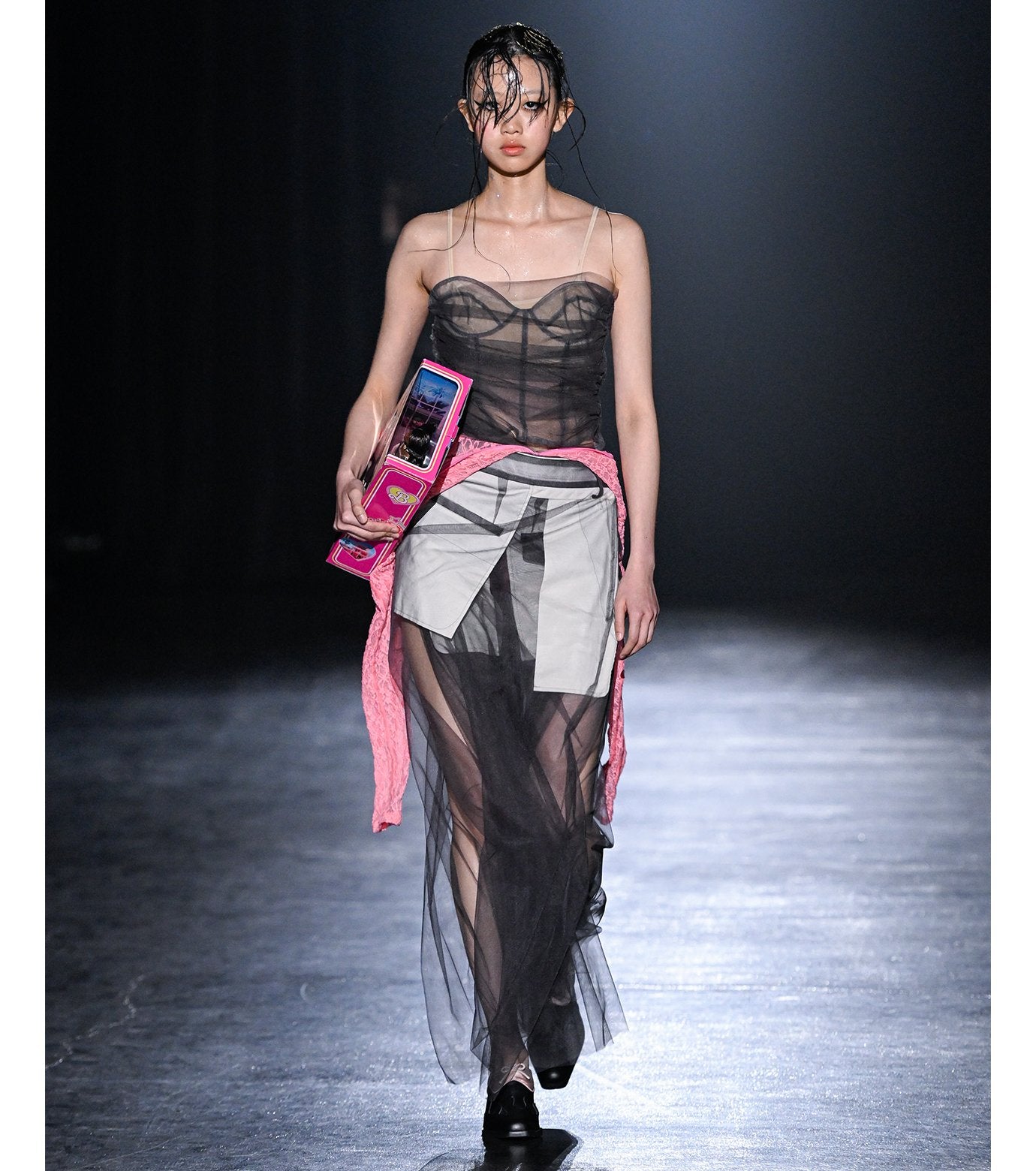 Tulle Deconstructured Pants