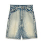 SKY MENS EMBROIDERY WASHED DENIM SHO