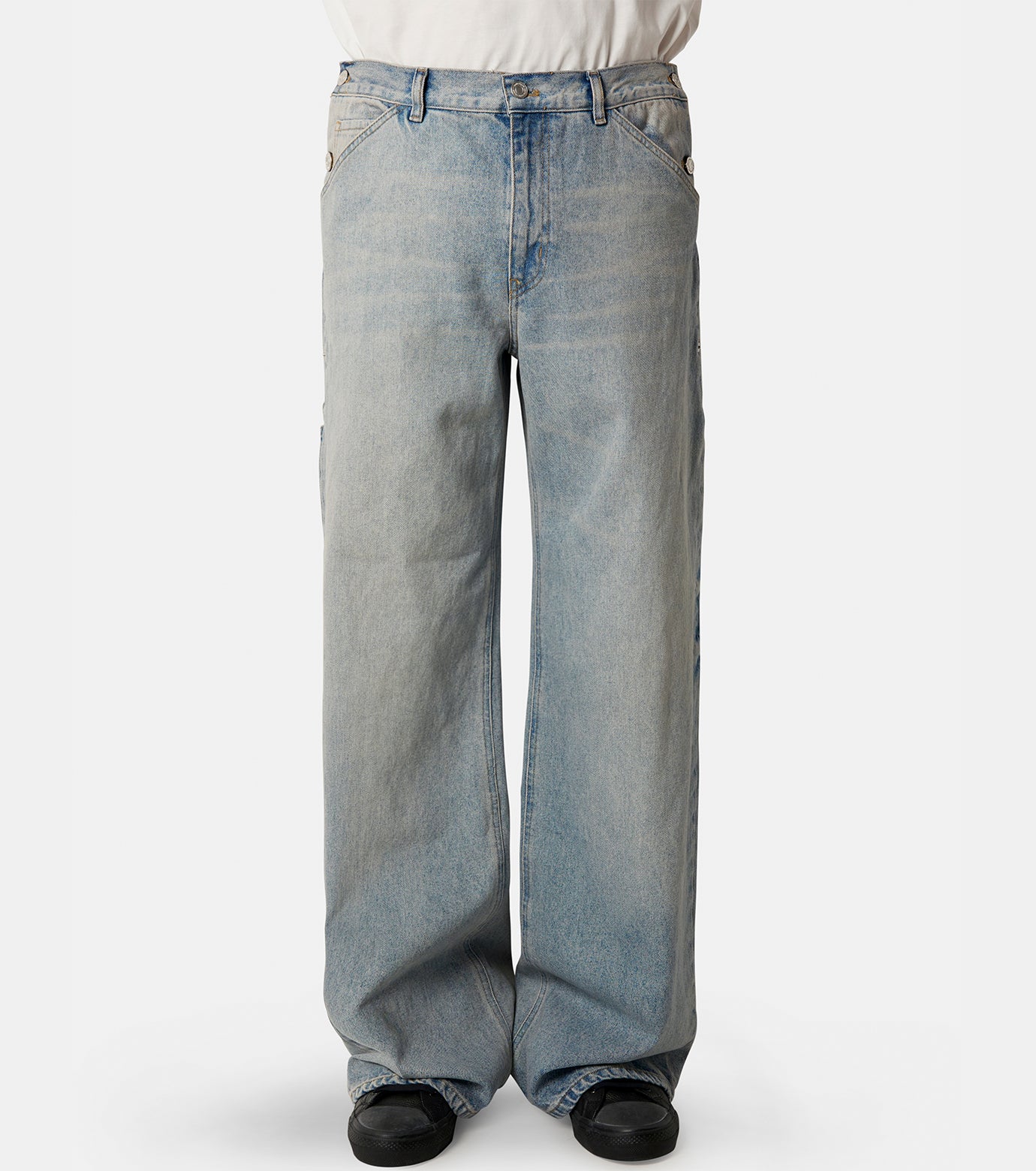 SAILOR BLUE DENIM BAGGY PANTS