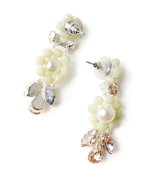 Daisy Leaf Clyster Earrings