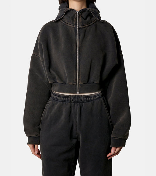 CROPPED FULL ZIP
