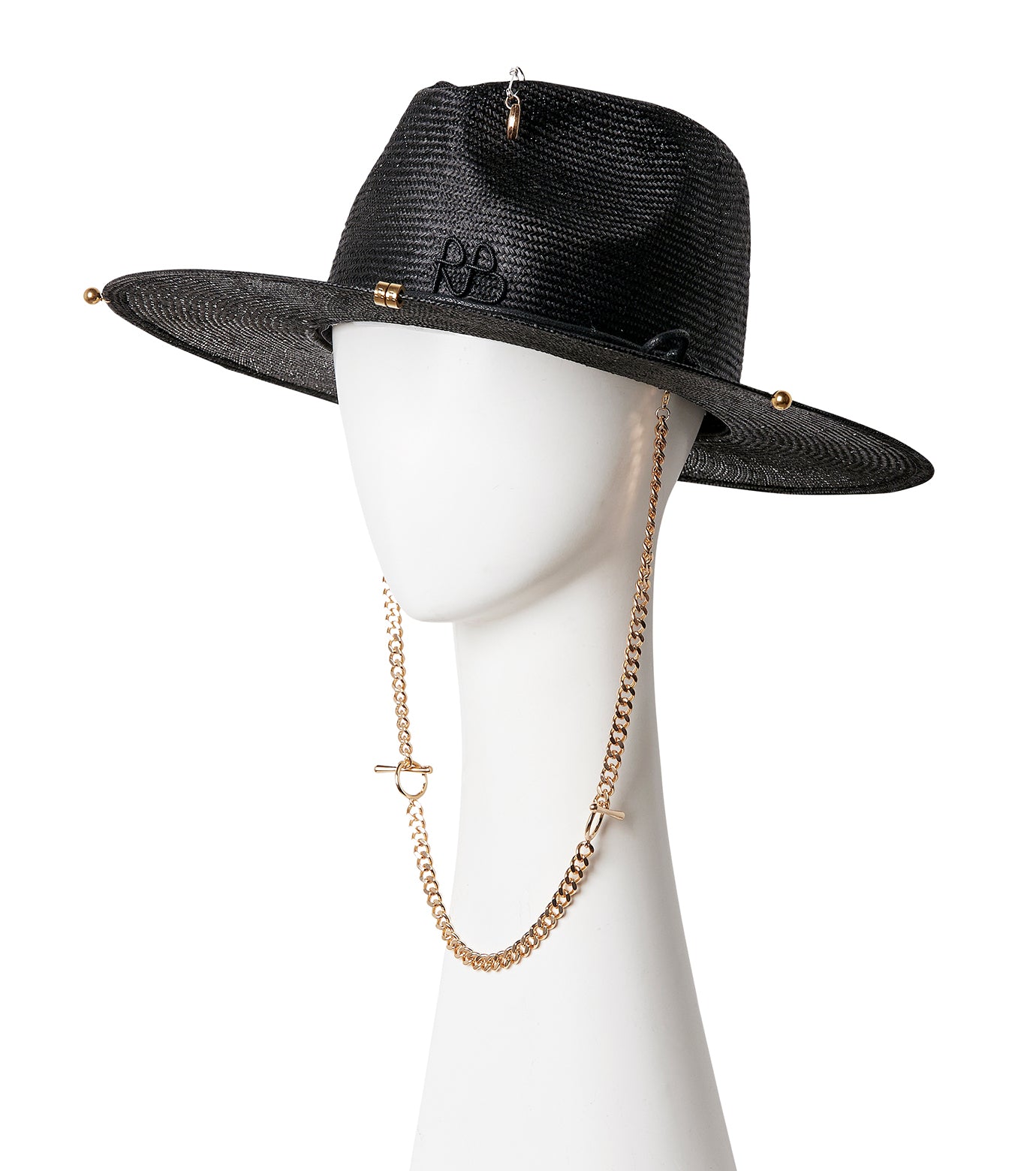 Chain Strap Fedora Hat