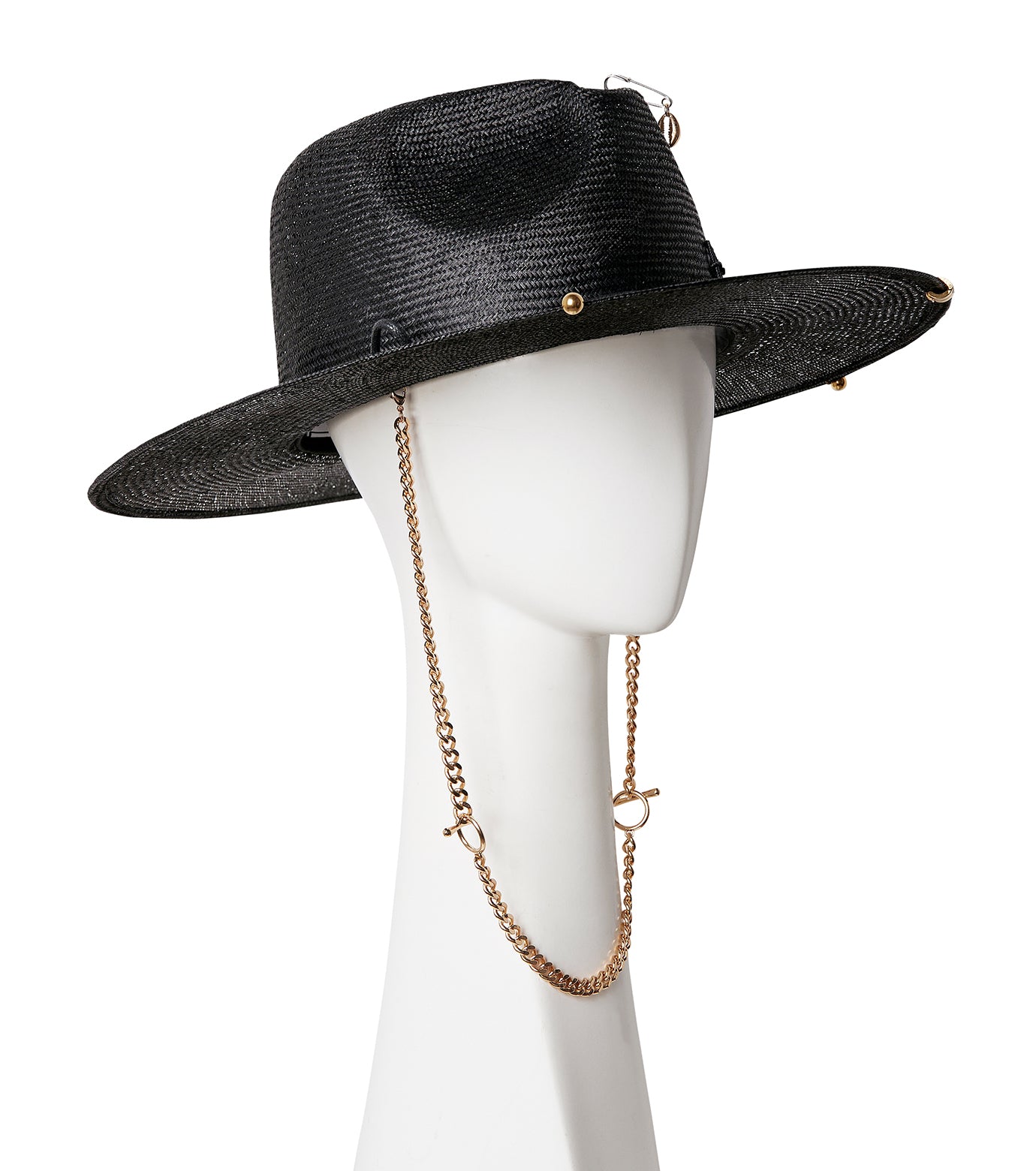 Chain Strap Fedora Hat