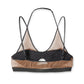 SHEER PANELED VELVET BRALETTE