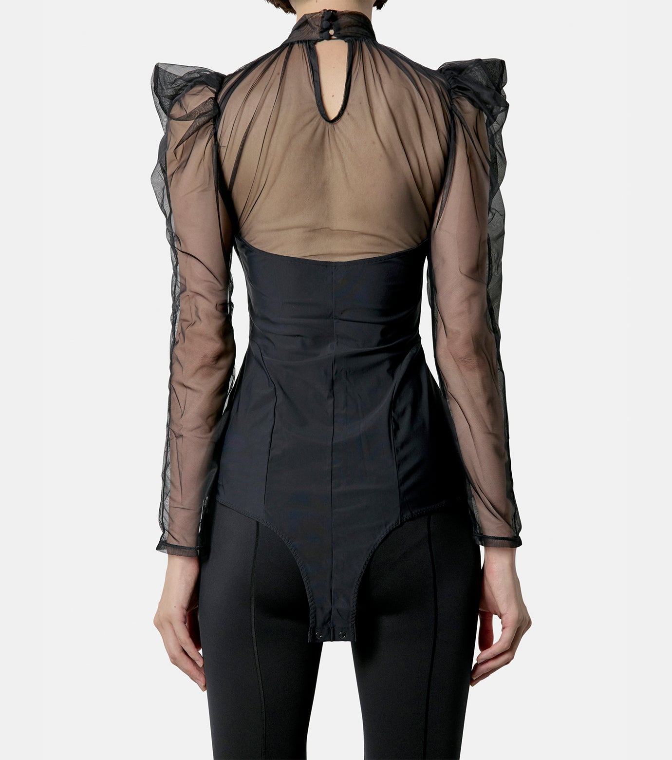 予約販売 TULLE RESTIR – BODYSUIT GATHERED トップス