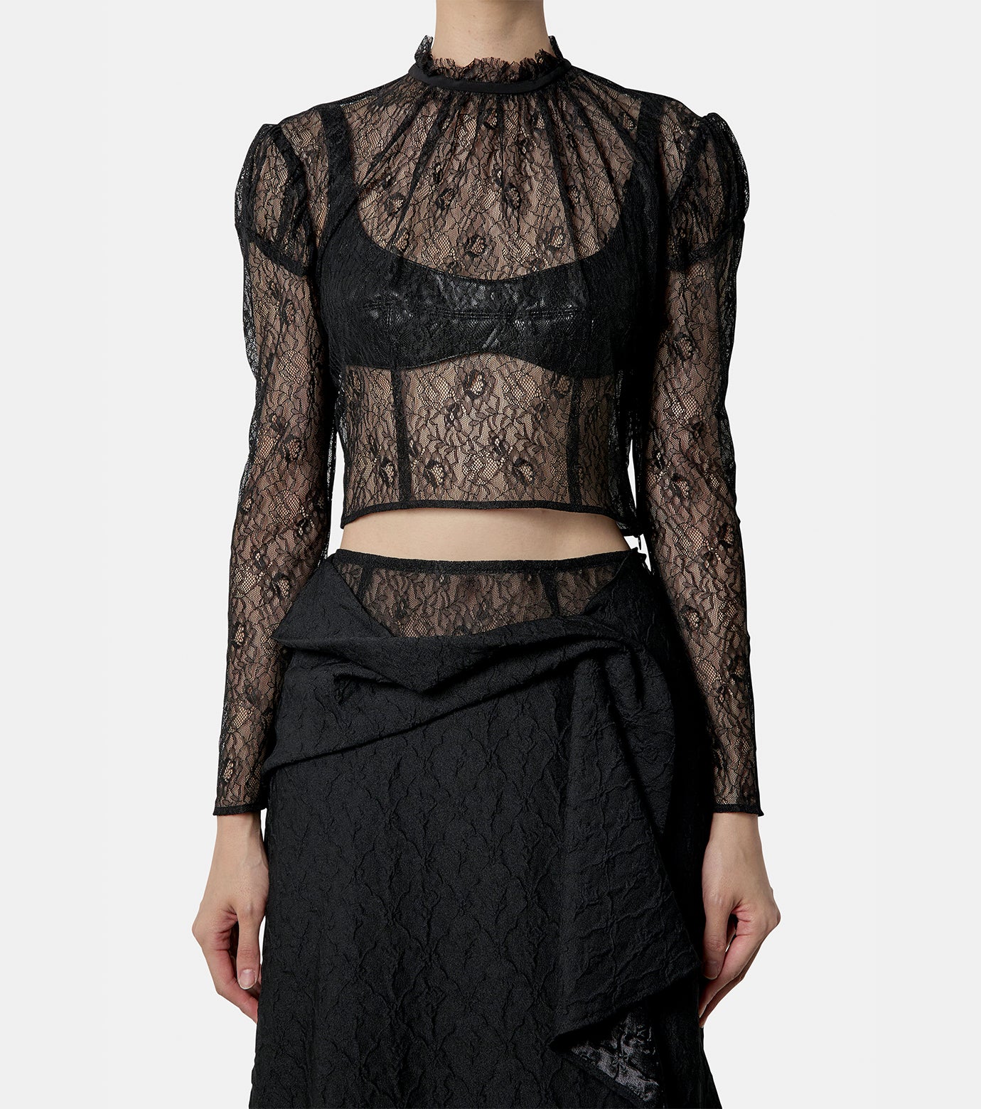 LACE SHEER TOP