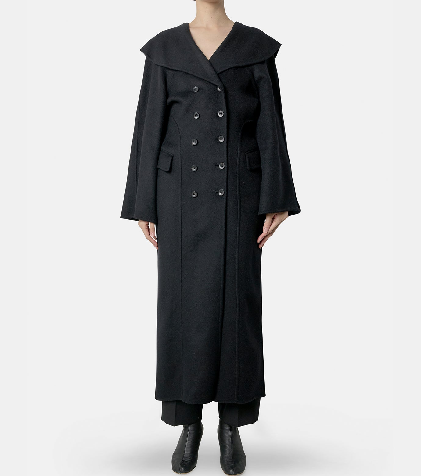 SAILOR COLLAR WOOL COAT