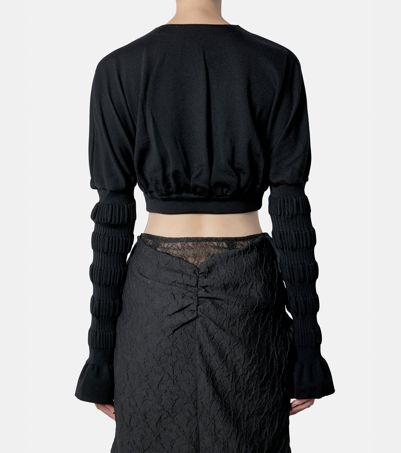 【FETICO】STRIPE KNIT BOLERO CARDIGAN STRIPE KNIT BOLERO CARDIGAN – RESTIR