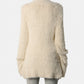 Fur Knit Bead Emb Jacket