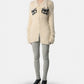 Fur Knit Bead Emb Jacket