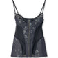 Rose Denim Bustier