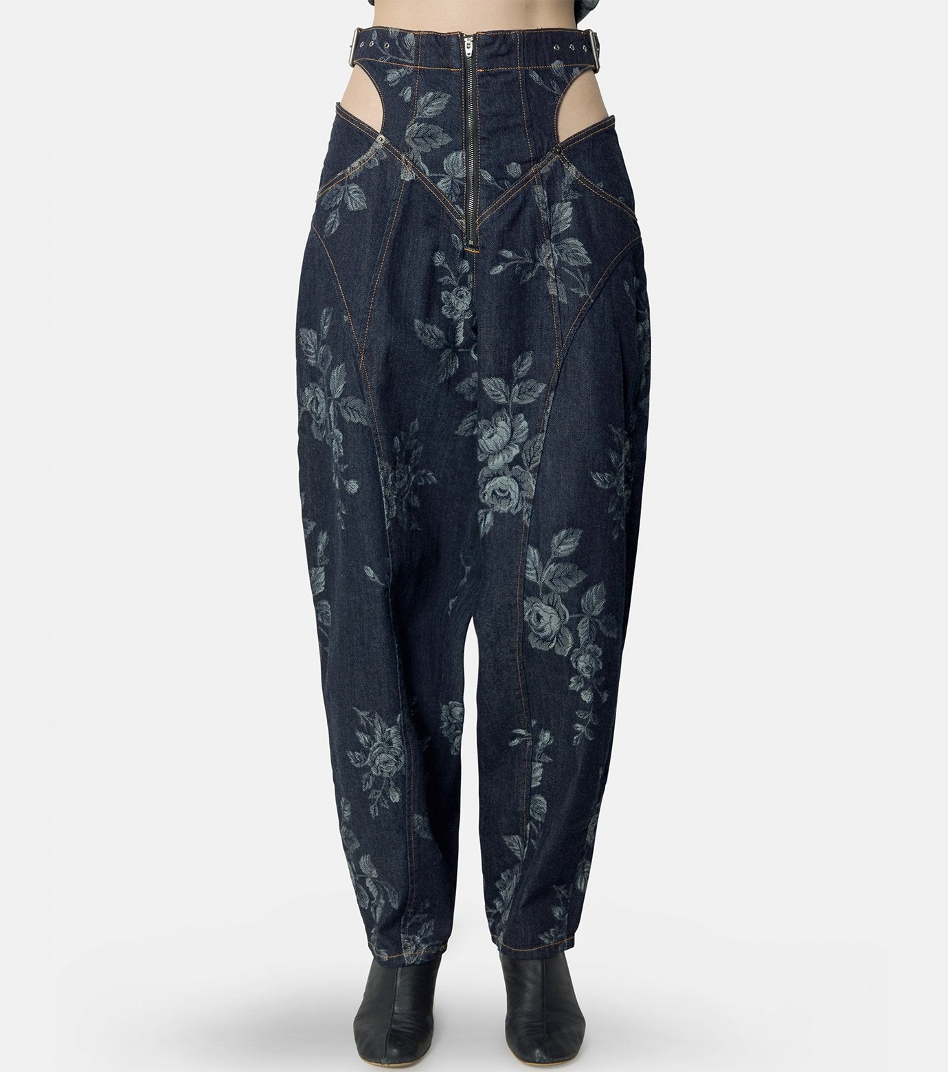 Rose Denim High-Waist Jeans