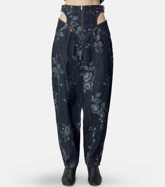 Rose Denim High-Waist Jeans