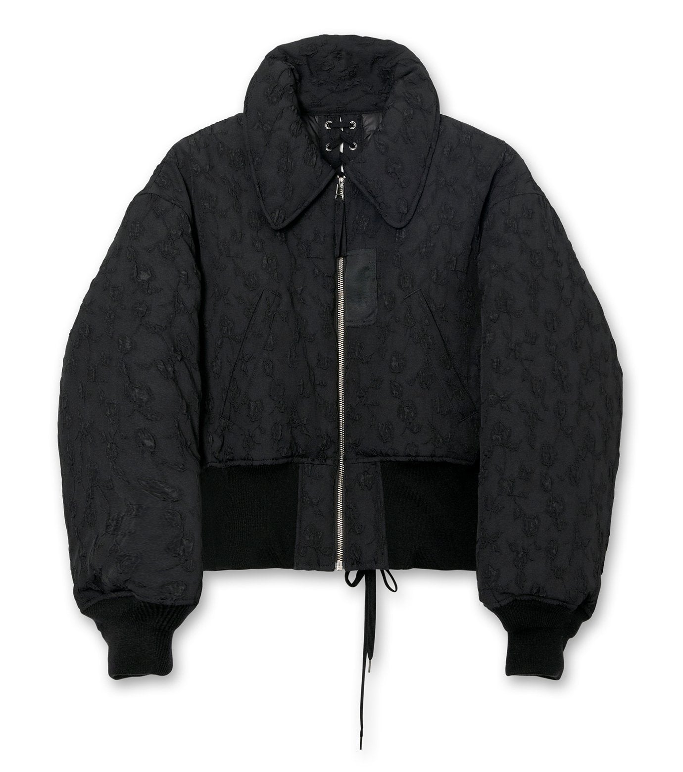 Floral Jacquard Bomber Jacket