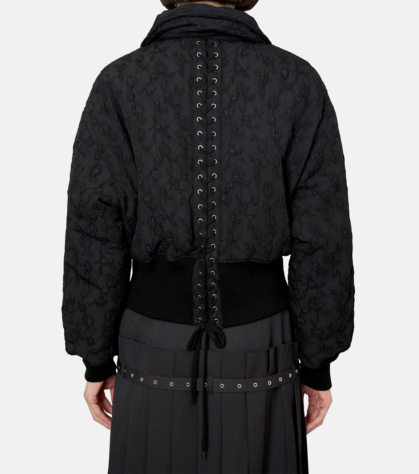 Floral Jacquard Bomber Jacket