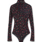 Velvet Tulle Turtleneck Bodysuit