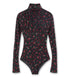 Velvet Tulle Turtleneck Bodysuit