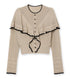 Lace-Knit Cape Cardigan
