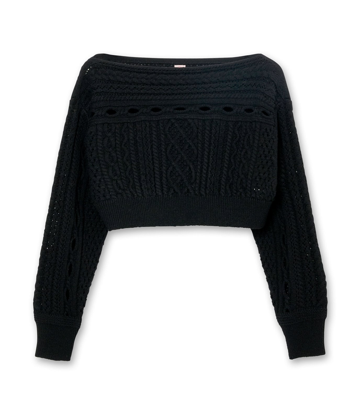 Cable Knit Short Jumper