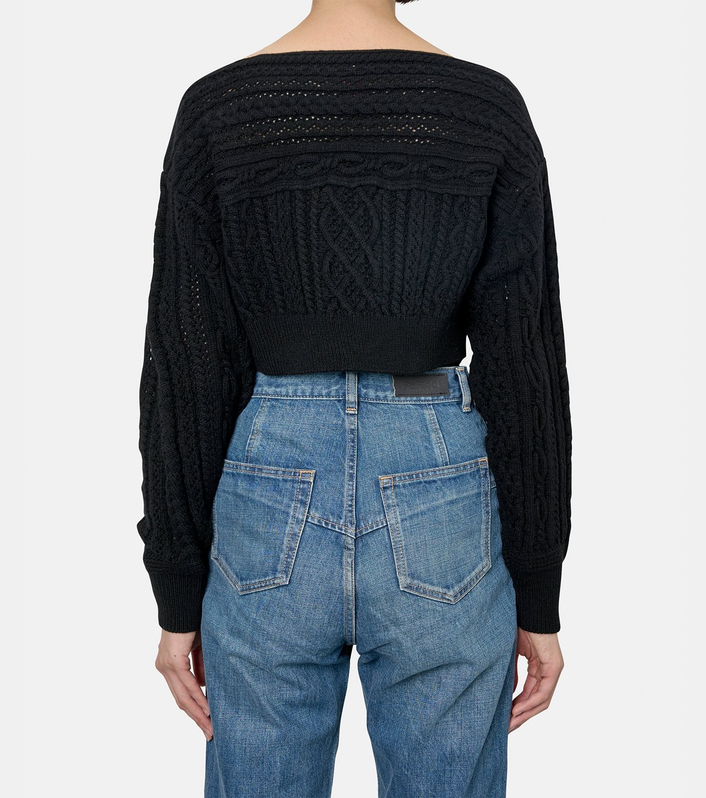 Cable Knit Short Jumper