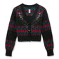 Jacquard Knit Vneck Cardigan