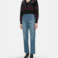 Jacquard Knit Vneck Cardigan