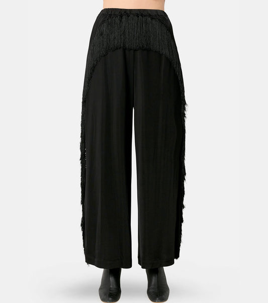 Fringed Jersey Trousers