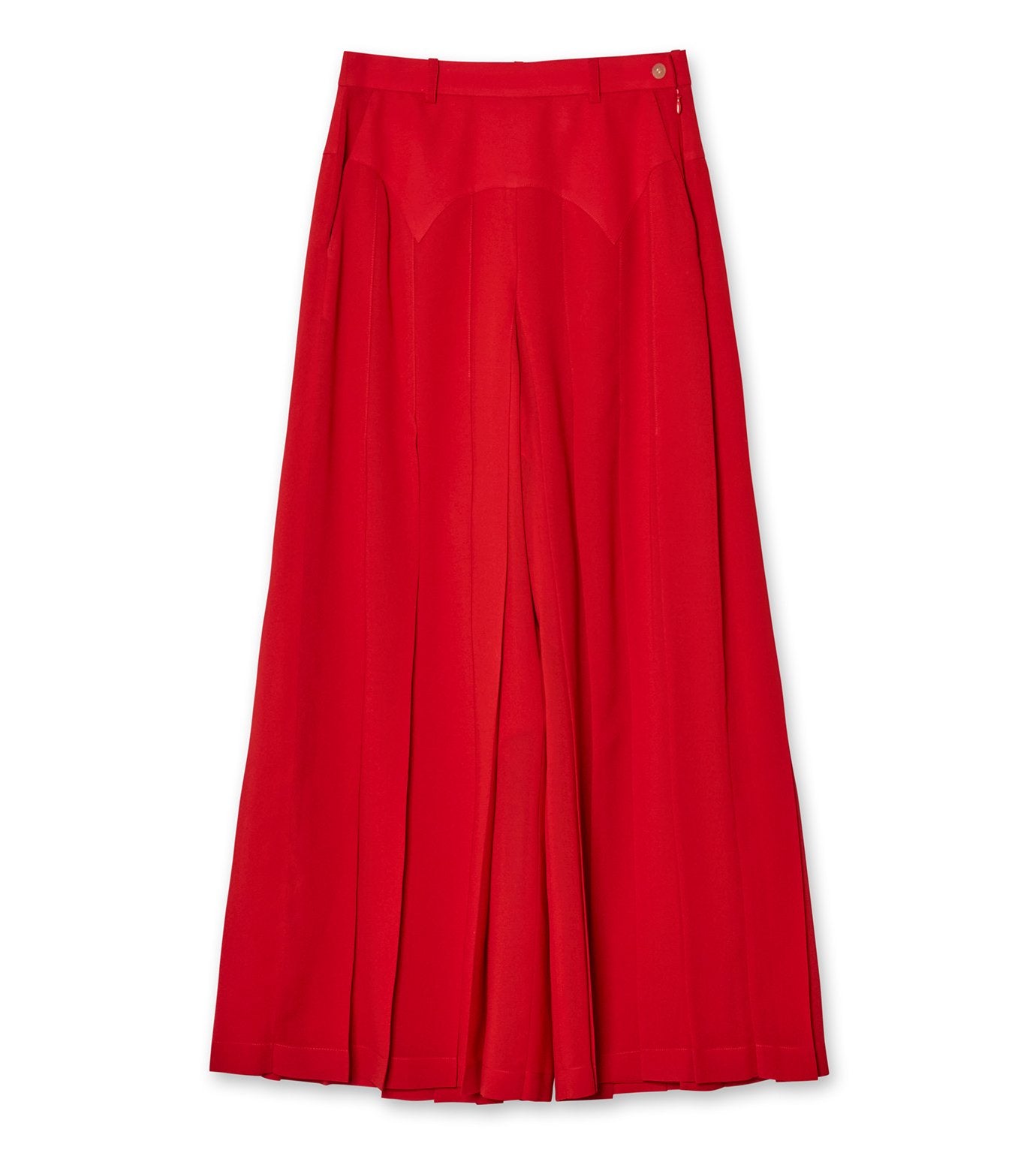 Pleated Maxi Trousers