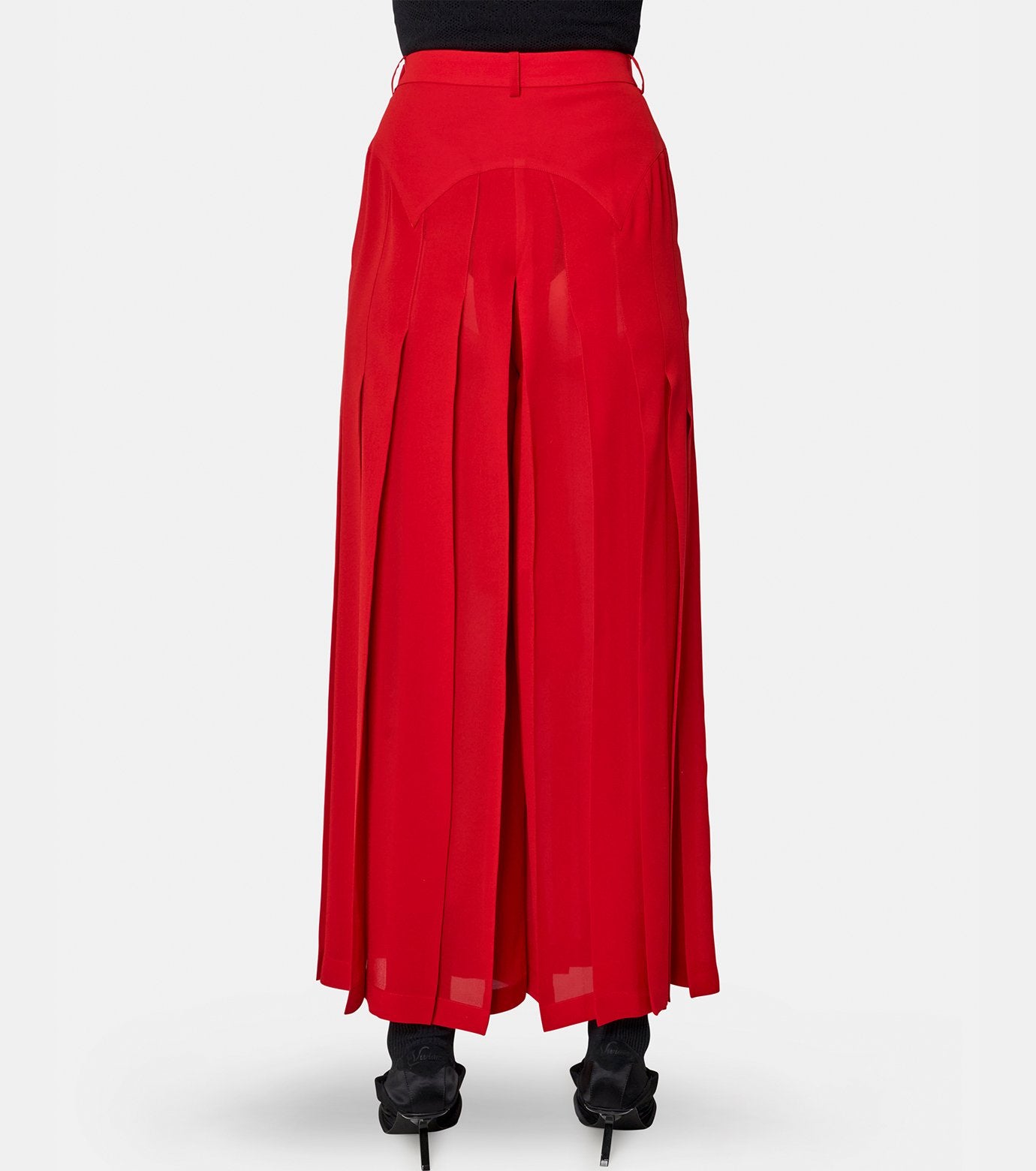 Pleated Maxi Trousers