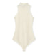 Damask LaceKnit Turtleneck Bodysuits