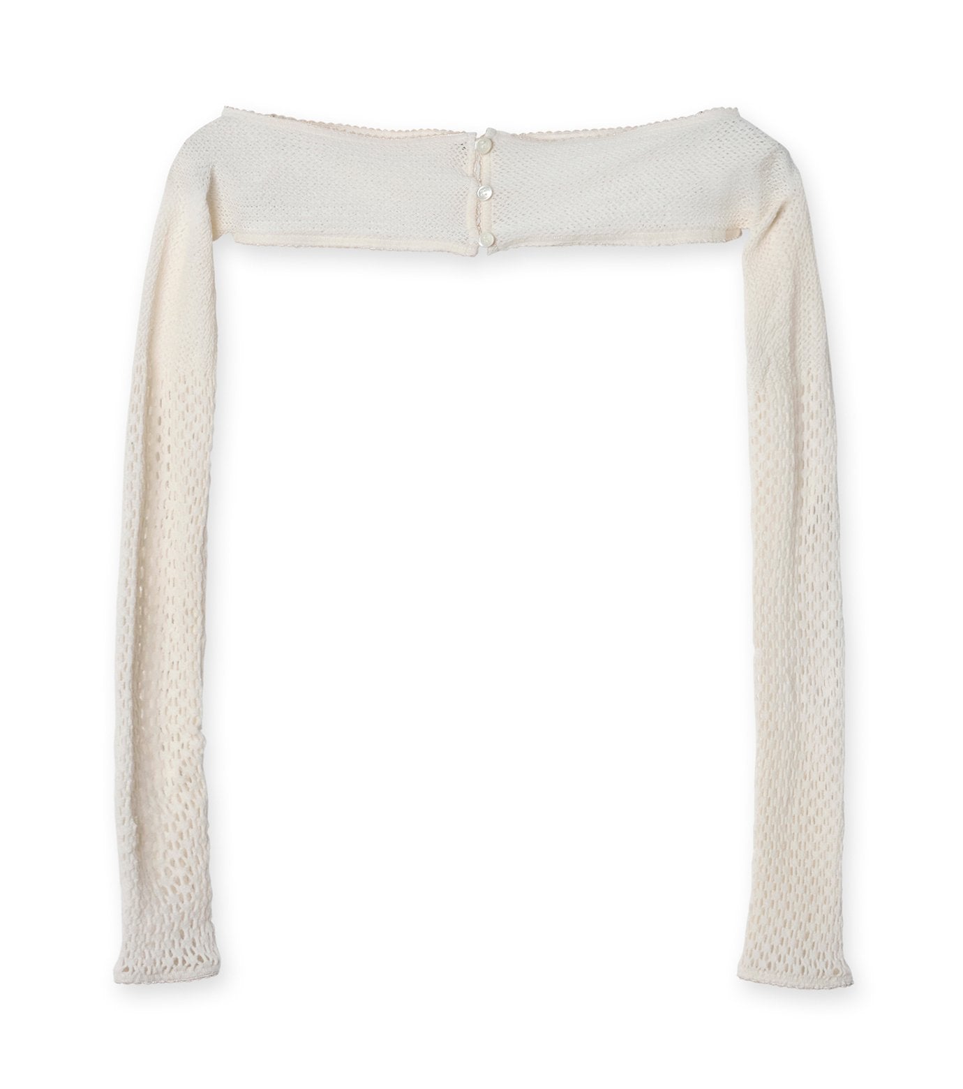 Raschel Lace Knit Cropped Bolero